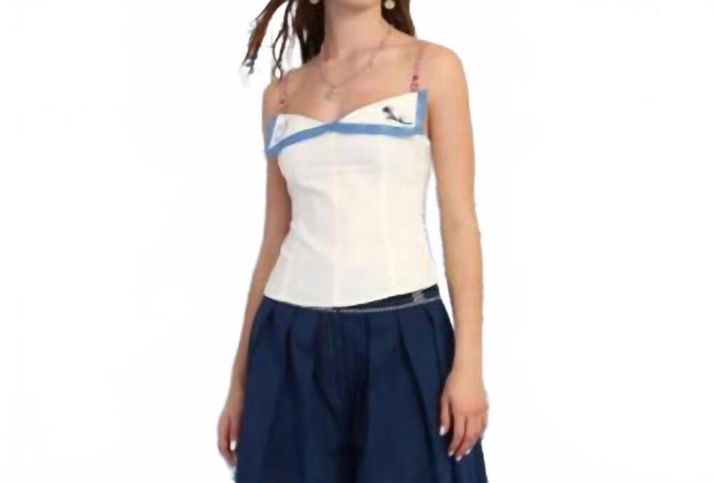 NEW VERO ALFIE ocean top in white